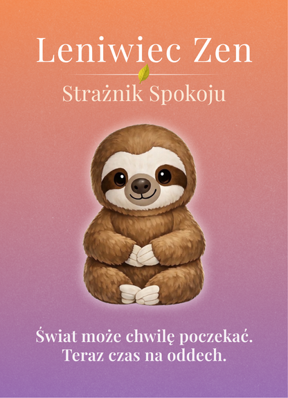 Leniwiec Zen — bohater spokoju