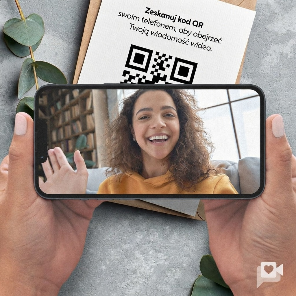 🎥 Wideo-Wiadomość: Twój uśmiech zamknięty w pudełku (Link do nagrania otrzymasz w mailu po zakupie) - PrzytulBox