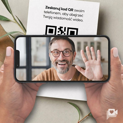 🎥 Wideo-Wiadomość: Twój uśmiech zamknięty w pudełku (Link do nagrania otrzymasz w mailu po zakupie) - PrzytulBox