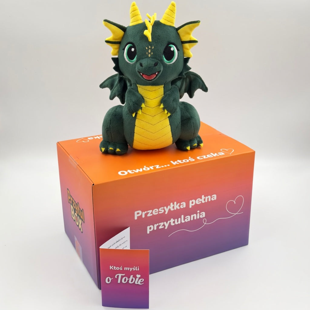 Pluszowy smok Fortis PrzytulBox – bohater odwagi z kolekcji pluszowych bohaterów emocji